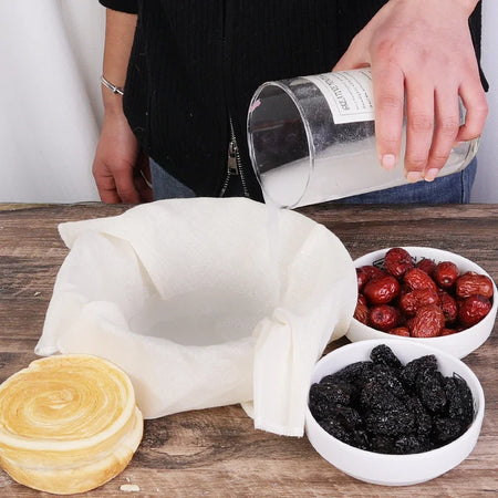 Reusable Cotton and Polyester Filter Cloth for Home Brewing and Food Prep