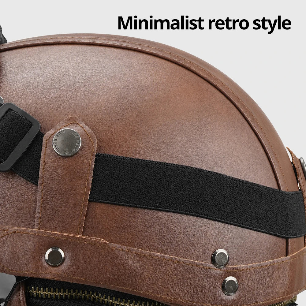 Herobiker DOT Approved Half Helmet &ndash; Lightweight ABS Shell