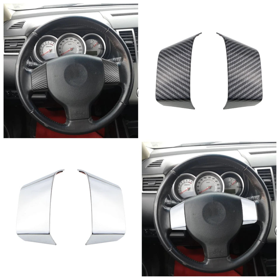 Nissan Tiida 2005-2010 Rattpanelöverdrag, ABS Krom Dekor