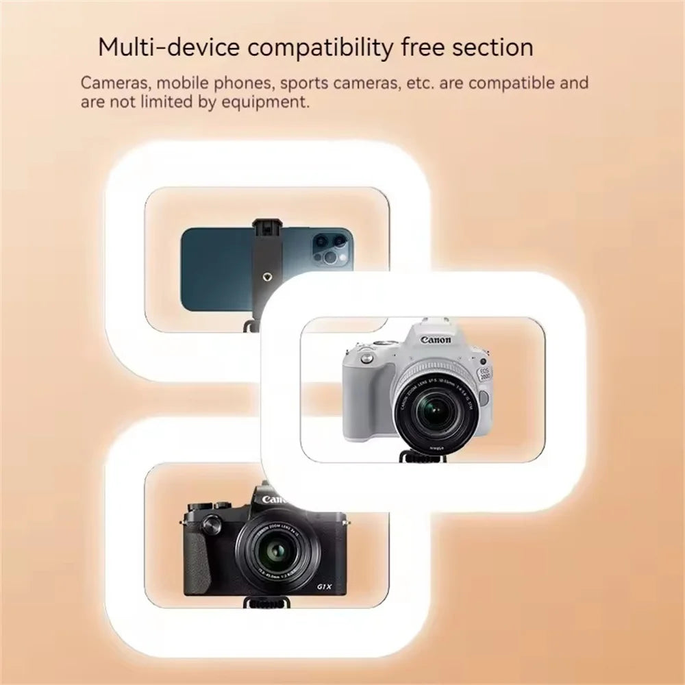 Handheld Ring LED Rechargeable Fill Light &ndash; Bi Color Light