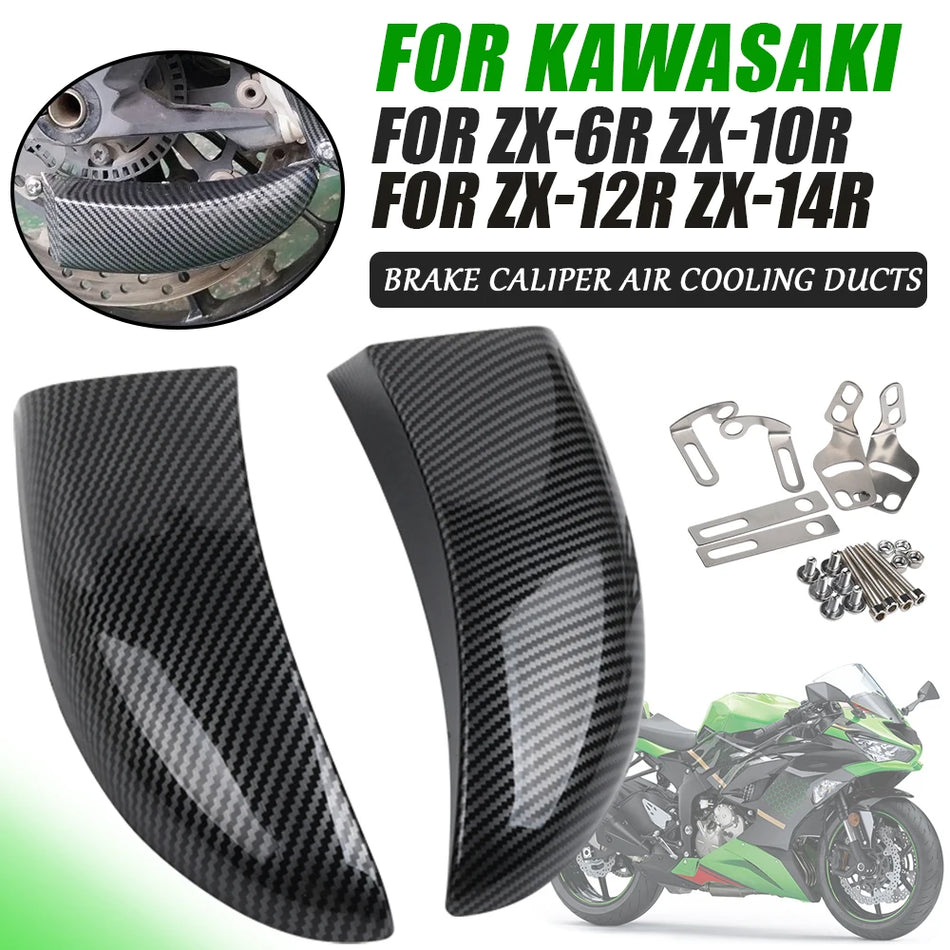 Kit di Raffreddamento Pinza con Condotti d'Aria di Raffreddamento per Disco Kawasaki ZX-6R ZX-10R ZX-12R ZX-14R