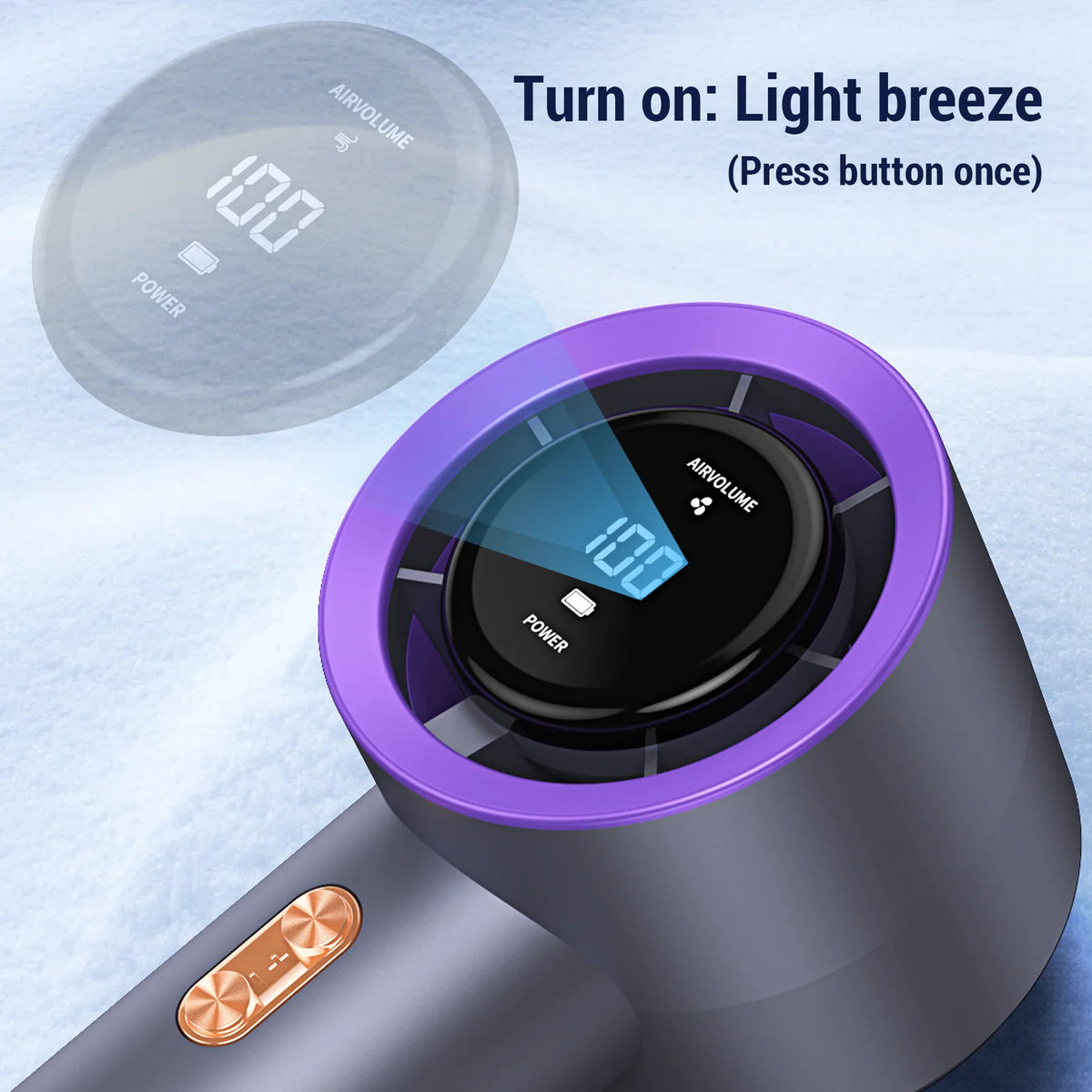 Portable Handheld Turbo Fan ABS Lightweight &ndash; Fast Cooling
