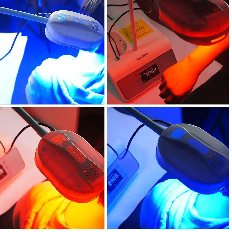 HLKGO Έξυπνη LED Μάσκα Προσώπου 3 Χρώματα LED Θεραπεία Ακμής