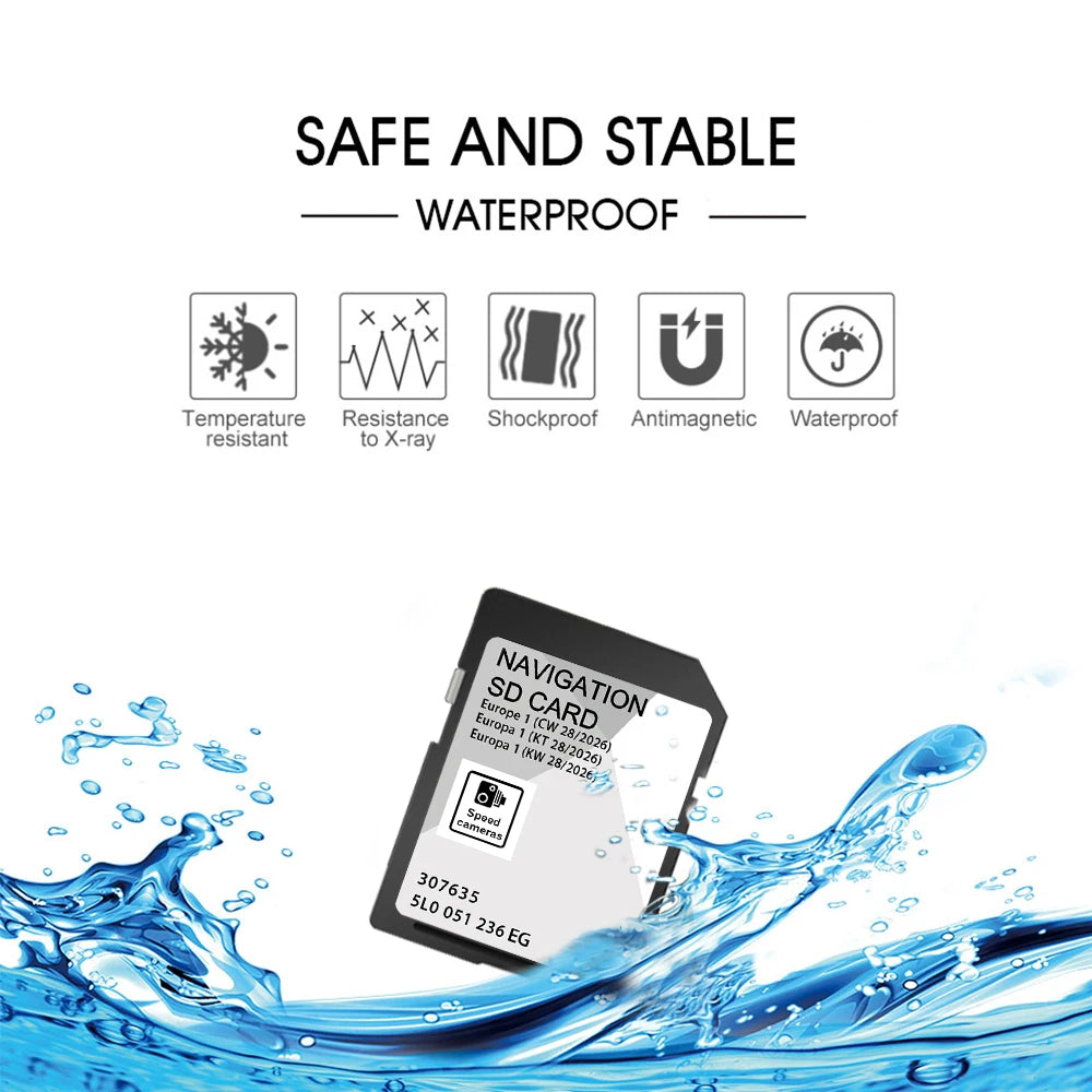 Skoda Discover Media SD Card Europe Map 32GB &ndash; 2026 Update