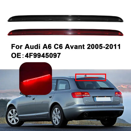 Red LED High Mount Third Brake Light For Audi A6 C6 Avant