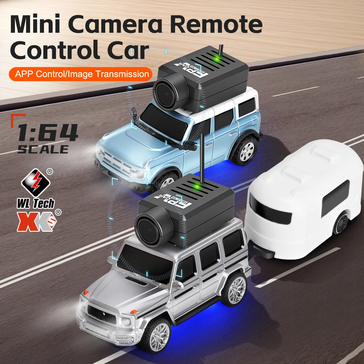WLtoys 1/64 Mini RC Car &ndash; 720P FPV Camera For Kids Fun
