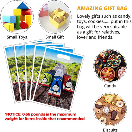 Thomas and Friends Party Favour Gift Bags - 10 Pack