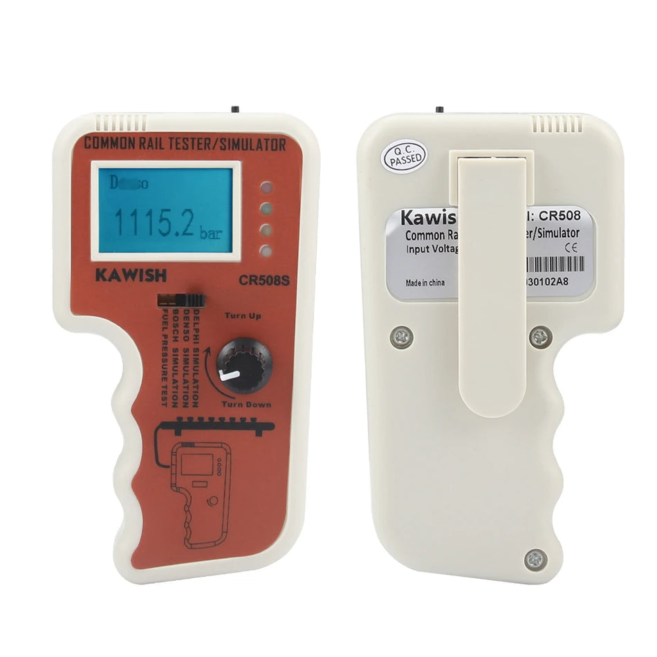 Testeur de pression de rampe commune CR508S amélioré pour diagnostics de moteur haute pression