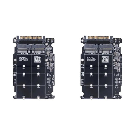 M.2 NVMe SATA To U.2 PCIe Adapter 2 In 1 NGFF SFF8639 2pcs Adapter Card