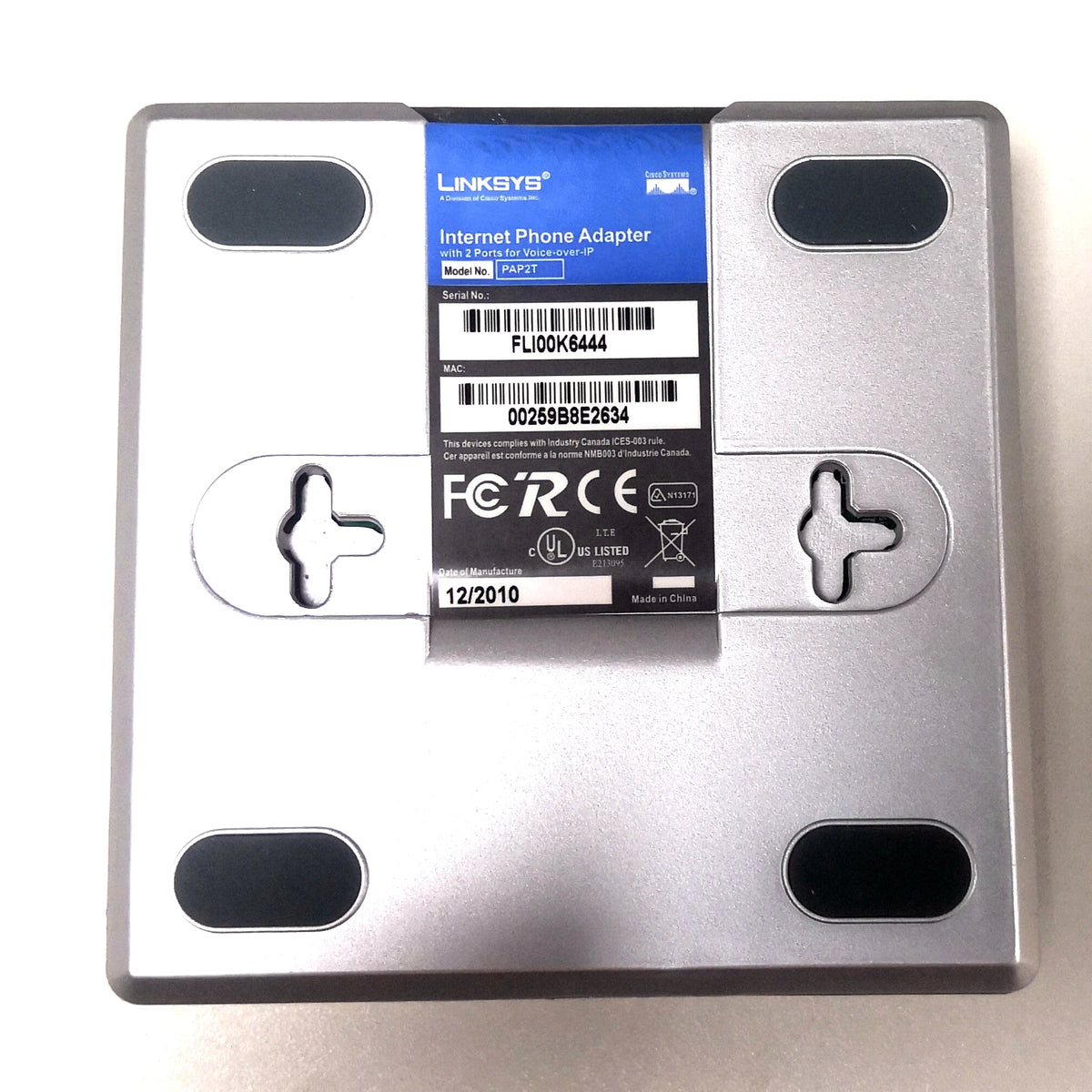 PAP2T VoIP Phone Adapter &ndash; Dual FXS Ports VoIP Gateway