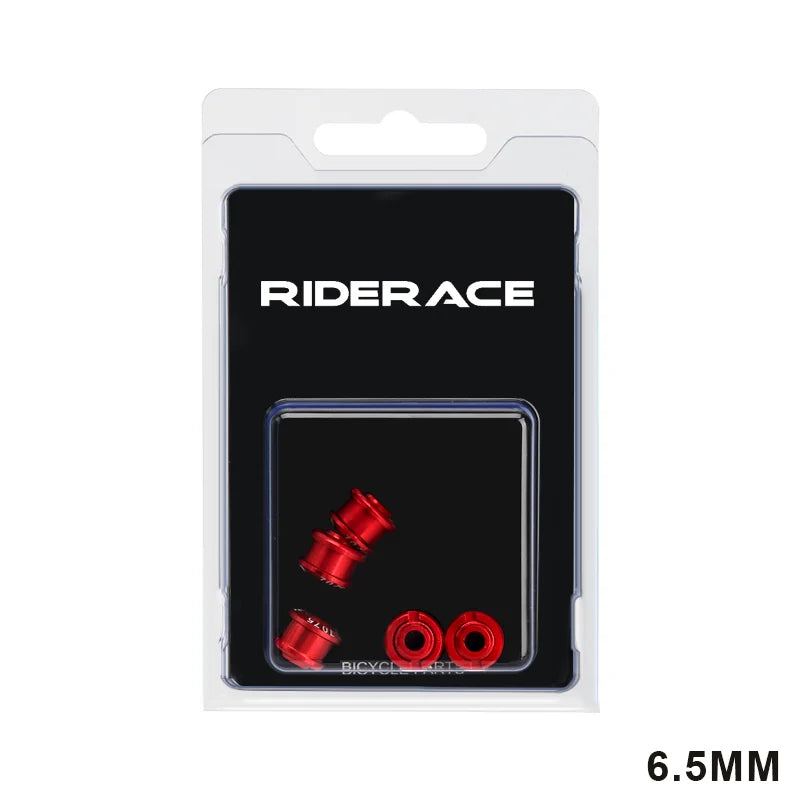 RIDERACE 5 PCS Bicycle Chainring Bolts &ndash; CNC 7075 Aluminum Ultra Durable Lightweight 6.5MM Red