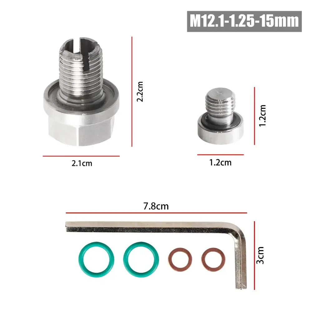 M12.1x1.25/1.5/1.75 M14.1 M16.1 M18.1x 15mm Oil Drain Plug Oversize Piggyback Self Tapping Oil Pan Thread Repair Kit by InterCyprus Trading Ltd