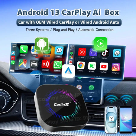 Carlinkit Android 13 CarPlay Android Auto AI Box S2F 8 Core