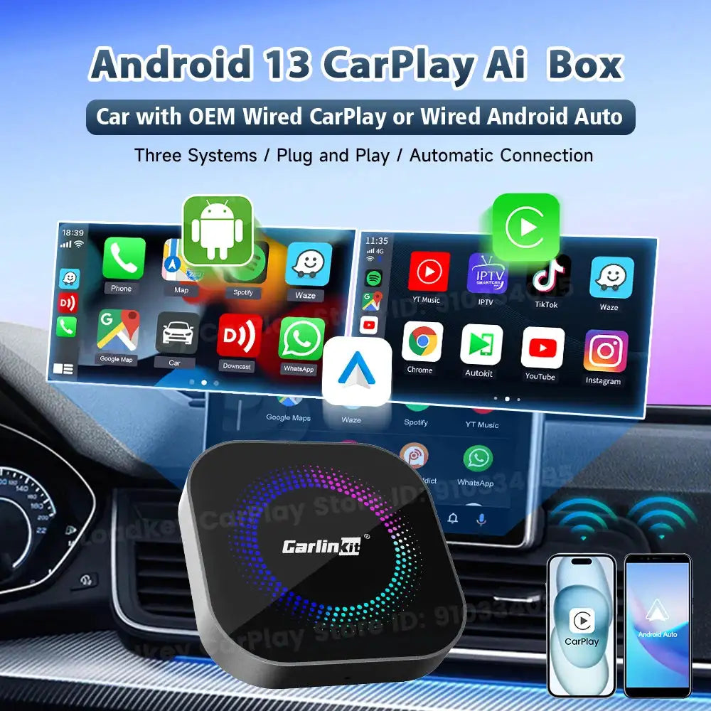 Carlinkit 128G Wireless CarPlay and Android Auto Adapter