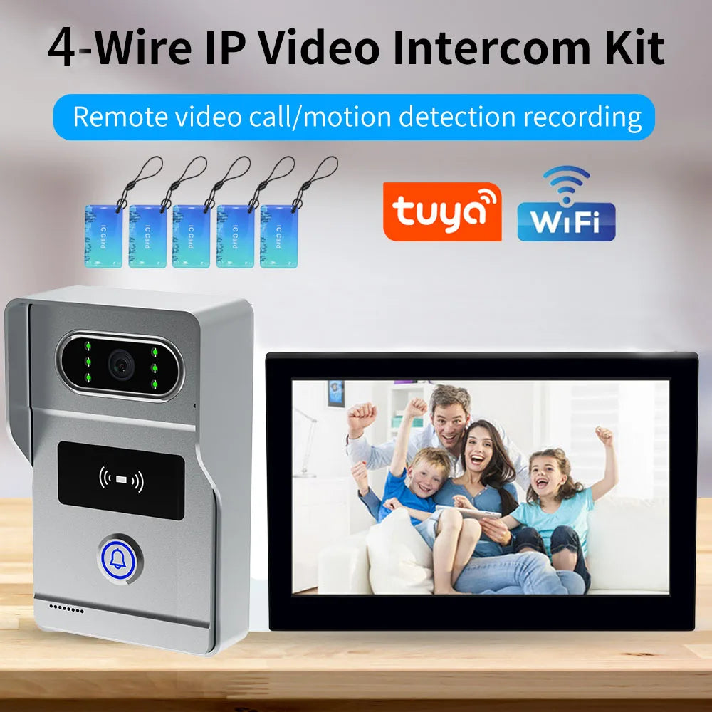 1080P 7in Touch Screen Video Intercom Kit &ndash; Motion Alerts AHD8-TUYA 1V1