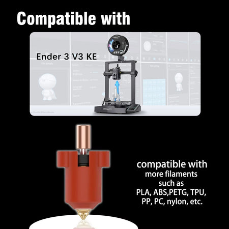 Ender 3 V3 KE Ceramic Hot End Kit &ndash; Ceramic Heating Block