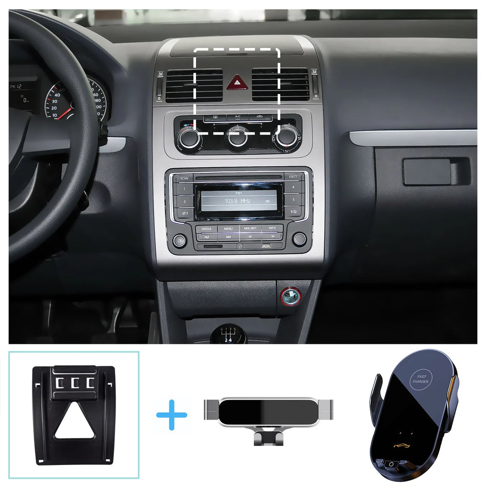 Wireless Phone Mount With Gravity Stand For Volkswagen Touran 2005 2013