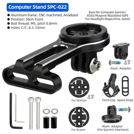DEEMOUNT Extra Thick Aluminum Stand &ndash; Firm Install No Tilting Design For Wahoo B01BS04GM / CHINA