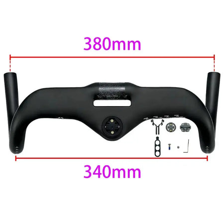BALUGOE All Carbon Road Bicycle Handle SGS Professional Competition Level Bicycle Handlebar All Internal Cables Bike Handle Bar by InterCyprus Trading Ltd