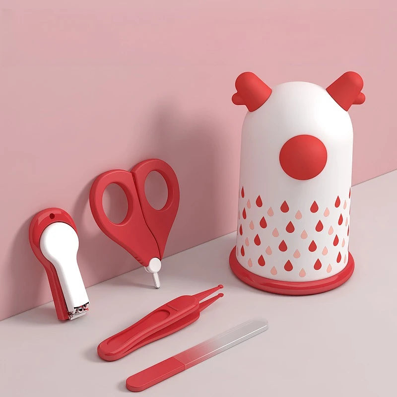 NoEnName Newborn Nail Scissors Set - Infant Care Tools Kit with Cartoon Design