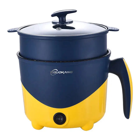 Electric Multifunction Hot Pot And Rice Cooker For One To Two Yellow Double Layer / spain / EU
