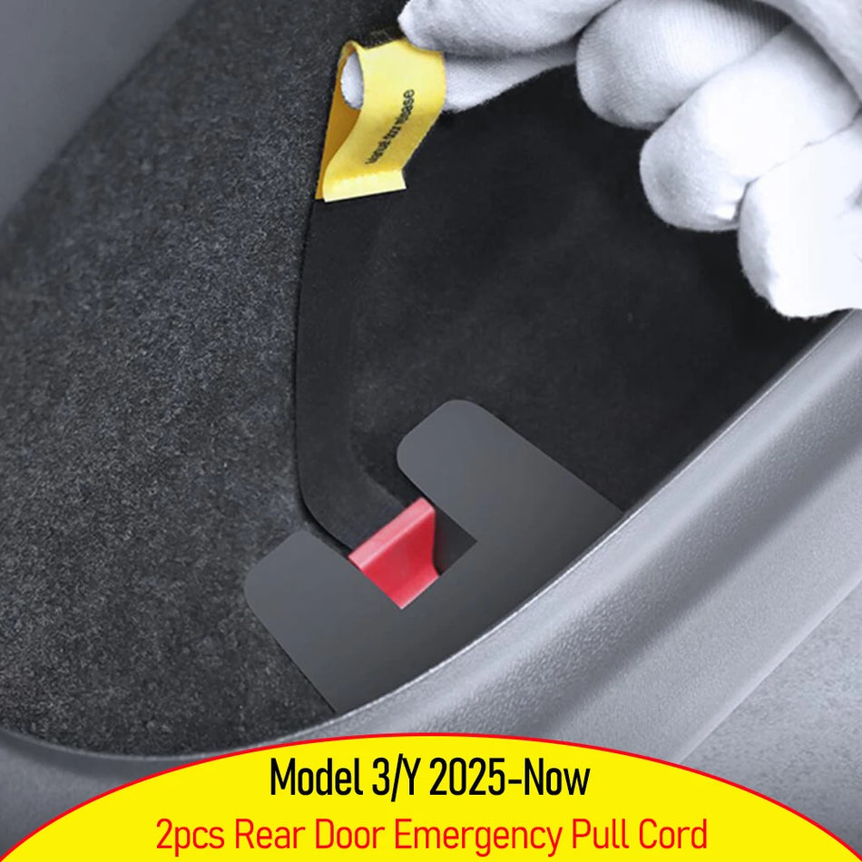 Car Door Emergency Release Rope For Tesla Model 3 Y Juniper