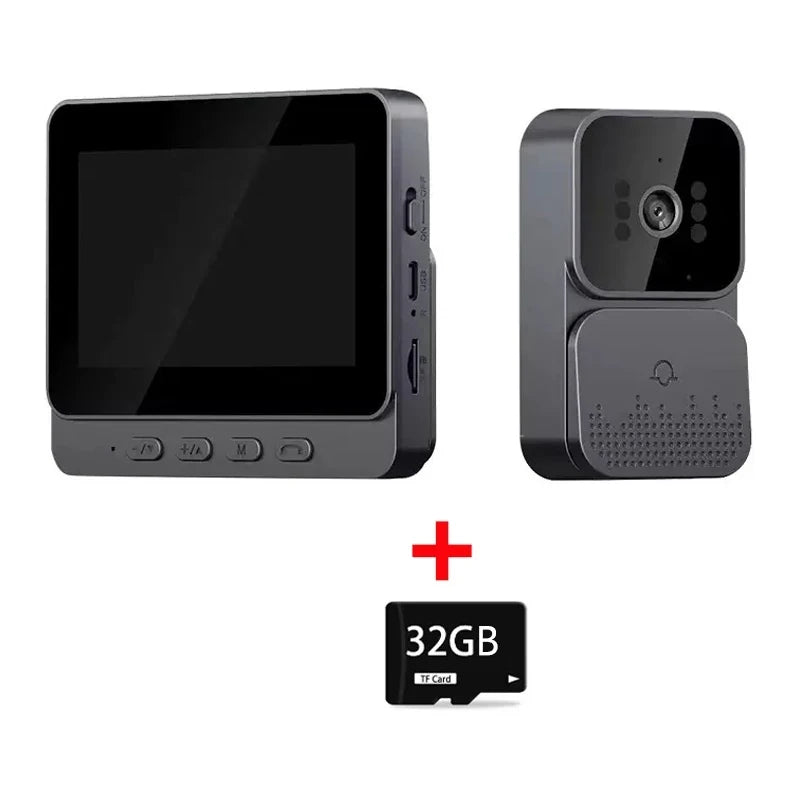Smart Visual Doorbell &ndash; Two-Way Intercom and Night Vision With 32GB Card