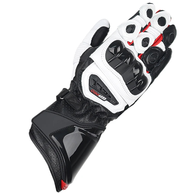 Two-X GP Pro Leather Motorcycle Racing Gloves - Full Finger, Unisex