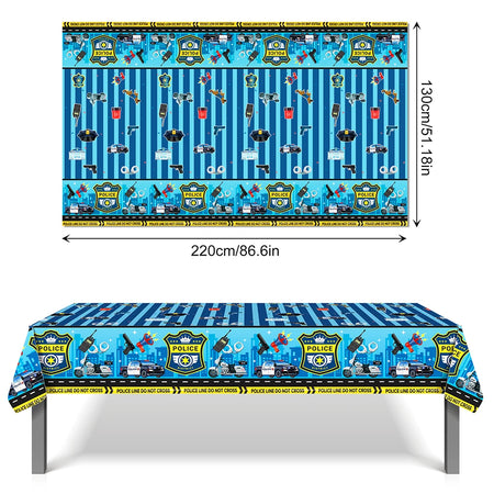 Police-Themed Birthday Party Balloon Supplies for Boys