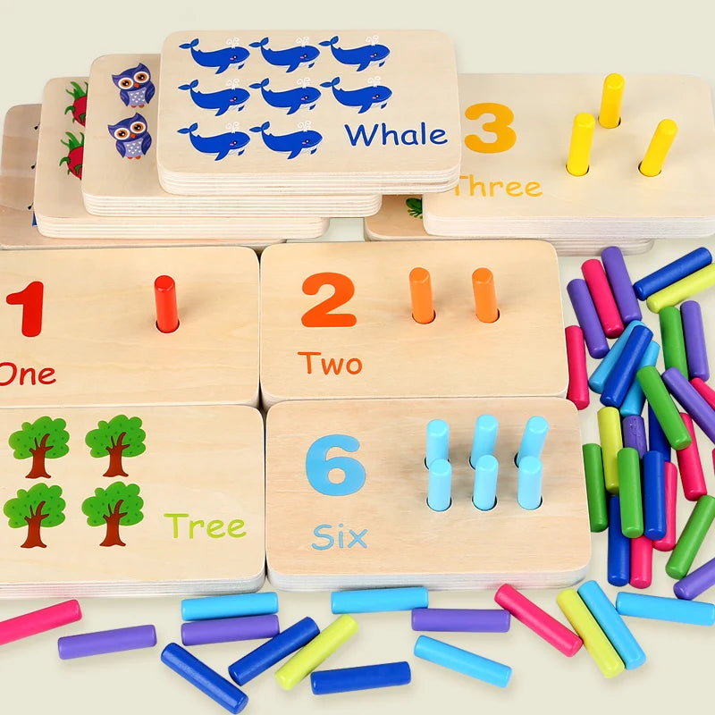 Wooden Color Cognition Board &ndash; Boosts Number Learning NB380C1