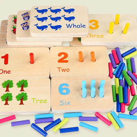 Wooden Color Cognition Board &ndash; Boosts Number Learning NB380C1