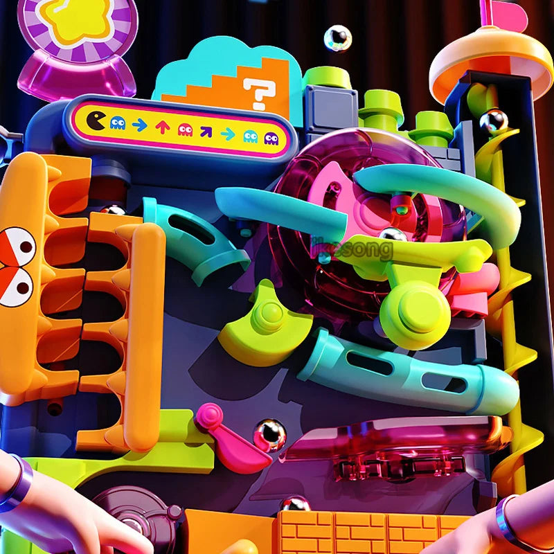 Educational Montessori Multi Layer Track Rolling Ball Toy