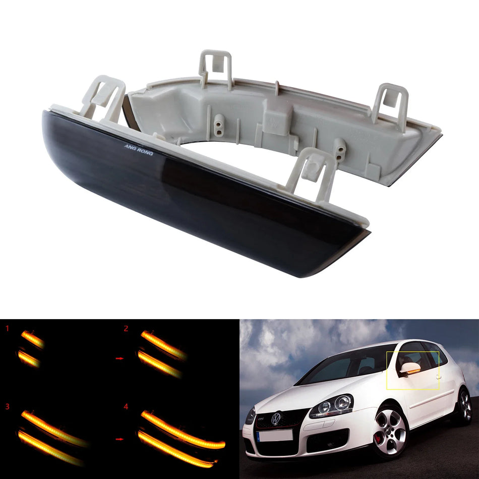 Pereche de Lumină Indicator pentru Oglindă Retrovizoare LED Dinamică VW Golf 5 MK5