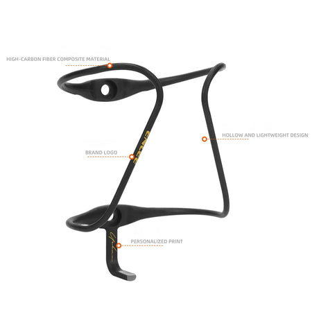 ENLEE 9.2g Super Light Carbon Fiber Bottle Cage Hollow Streamlined Design Aerodynamic Cycling Water Bottle Mount For Racing Road by InterCyprus Trading Ltd