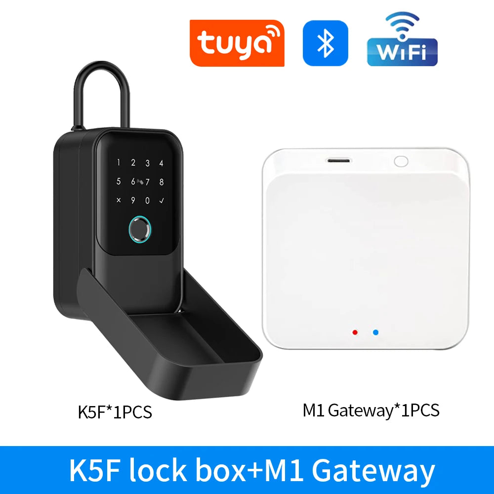 Waterproof Key Safe TTlock Tuya &ndash; Remote App Unlock KB5F-tuya-M1