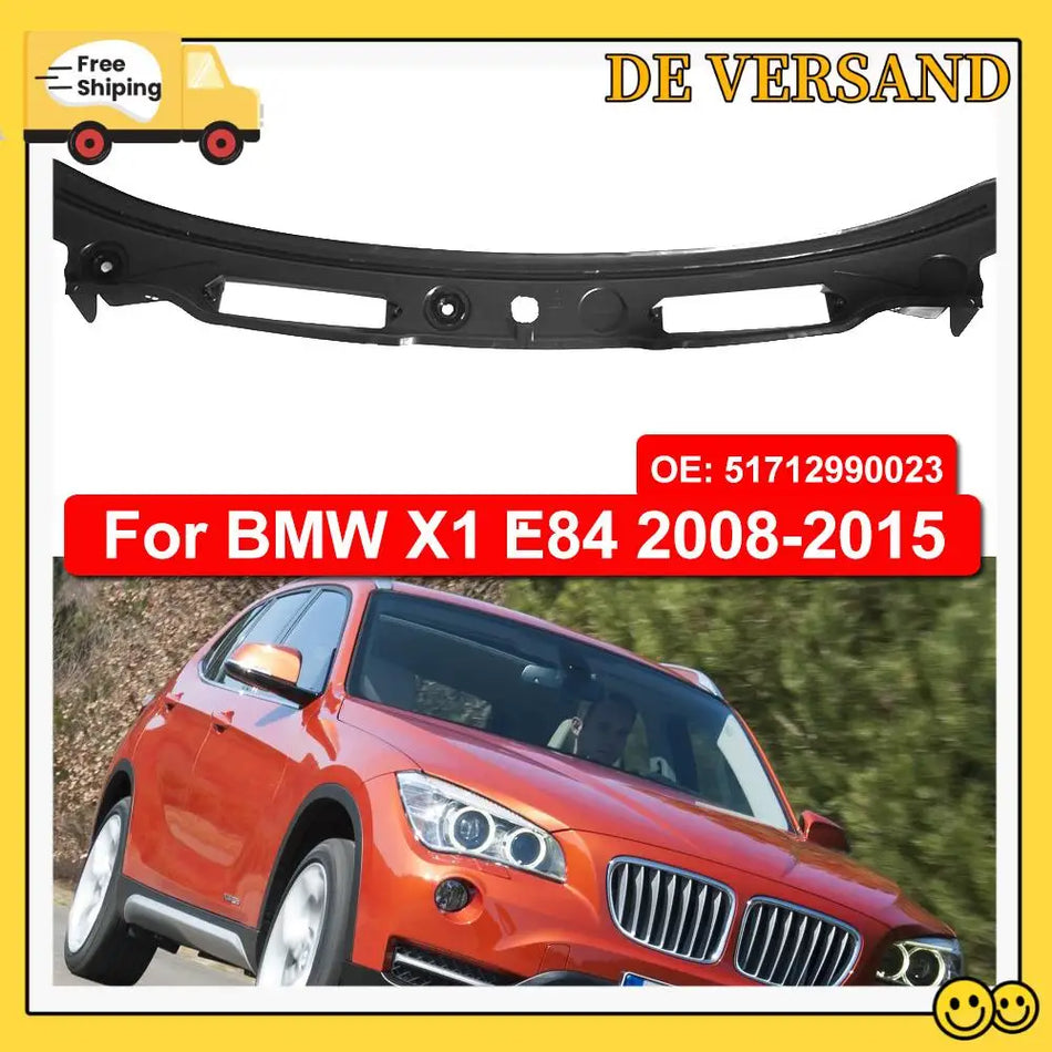 Wiper Cowl Cover ABS Trim for BMW X1 E84 2008-2015 Replacement Part Durable ABS Plastic