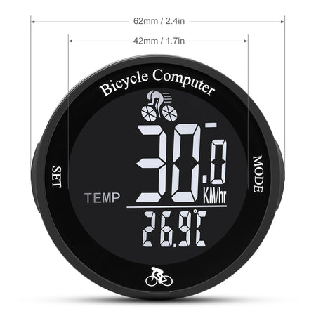 Wireless Bike Computer &ndash; Waterproof Backlit LCD Speedometer