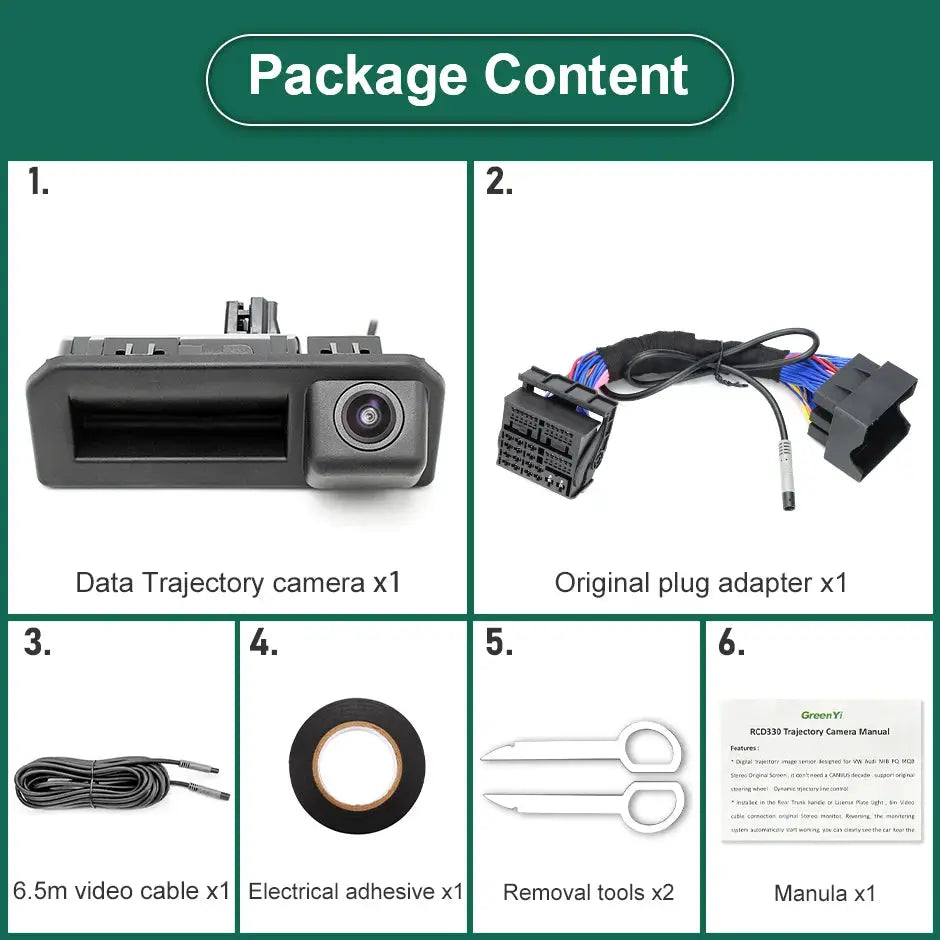 Canbus Data Dynamic Trajectory Car Reverse Backup Camera For Seat Arona 2017~2020 MIB Stereo, No Coding/ Plug and Play by InterCyprus Trading Ltd
