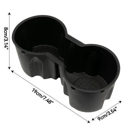 Cup Holder For Tesla Model 3/Y 2021+ Center Console Interior Accessories Slot Slip Limit Clip Universal Water Cup Hoder Insert by InterCyprus Trading Ltd