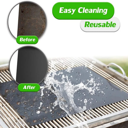 Non-Stick BBQ Grill Mat &ndash; Easy to Clean and Heat Resistant