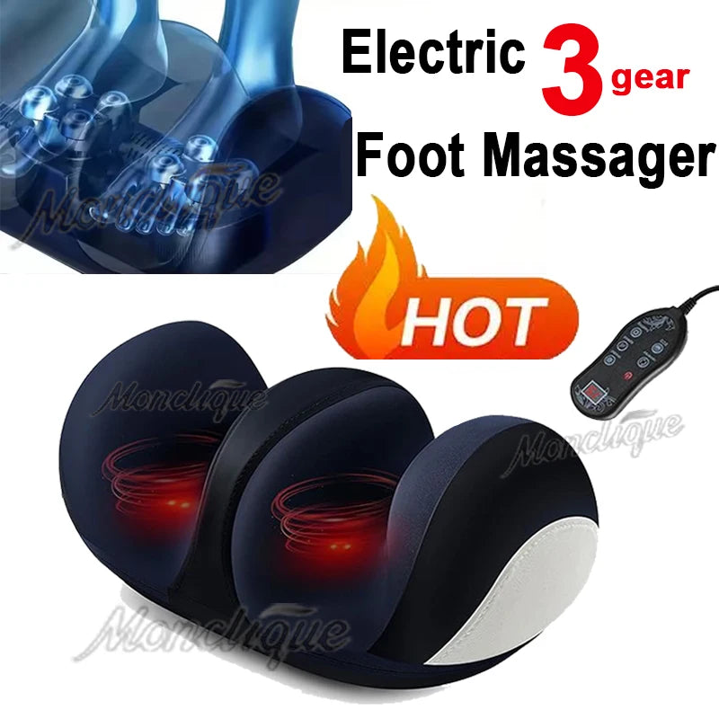 Extra stor elektrisk fotmassager Shiatsu knådning