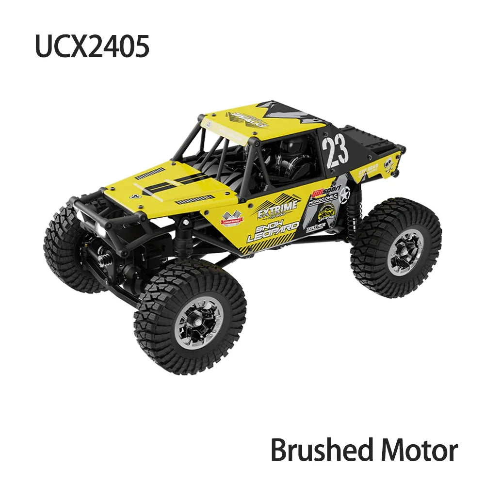 UCX2405 RC Crawler &ndash; 4WD Brushless and Brushed Motor Yellow Standard