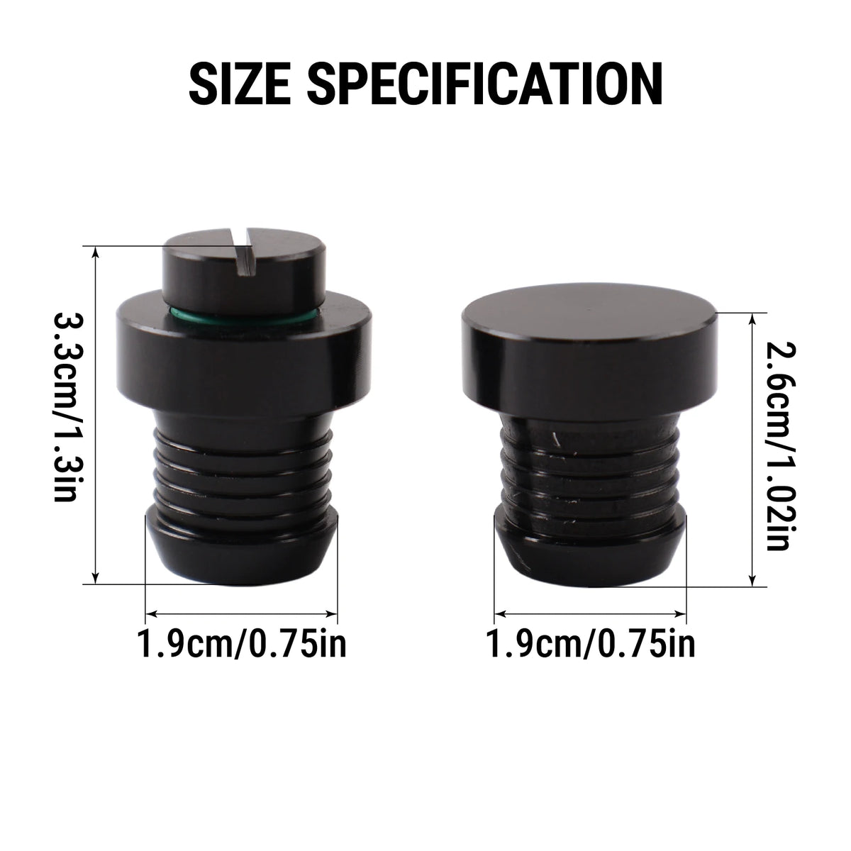 Aluminum Thermostat Bung Plugs For BMW 5 Series E60 E61 7 Series E65 E66 X5 E70 by InterCyprus Trading Ltd
