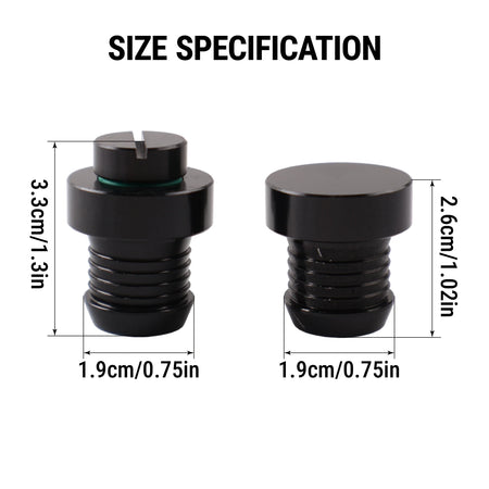 Aluminum Thermostat Bung Plugs For BMW 5 Series E60 E61 7 Series E65 E66 X5 E70 by InterCyprus Trading Ltd