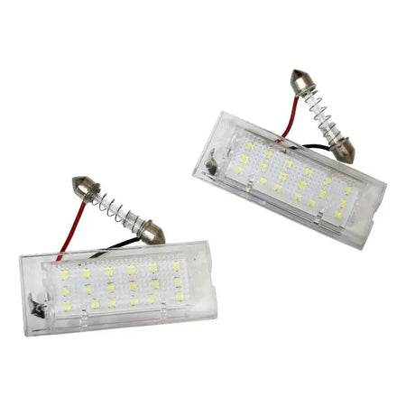 2Pcs White CANBus LED License Lights For BMW E53 X5 X3 12V