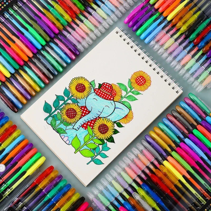 12-60Pcs Metallic Glitter Colors Gel Pens