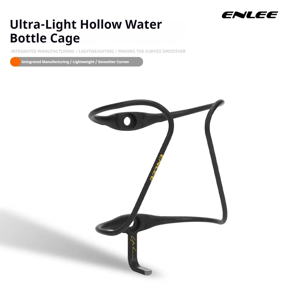 ENLEE 9.2g Super Light Carbon Fiber Bottle Cage Hollow Streamlined Design Aerodynamic Cycling Water Bottle Mount For Racing Road by InterCyprus Trading Ltd