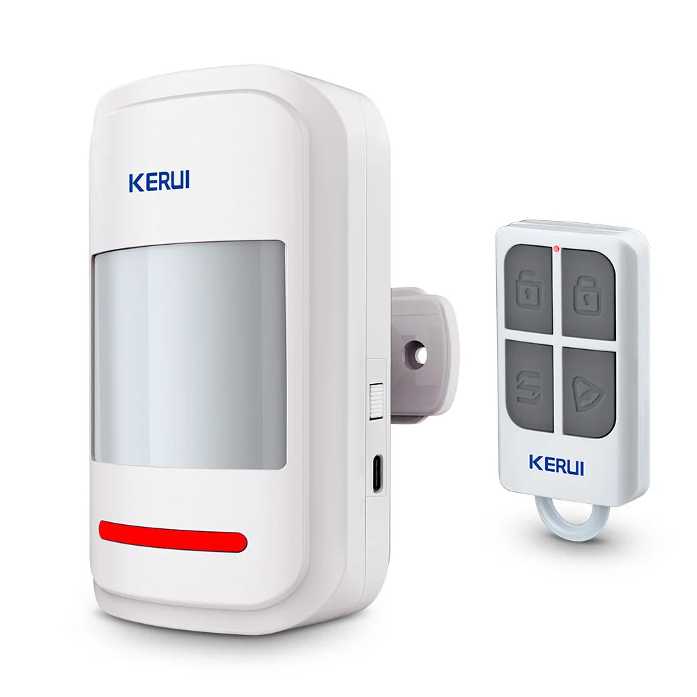 KERUI 433MHz Wireless PIR Motion Sensor Alarm/Doorbell with Remote Control 1 PIR 1 Remote / CHINA