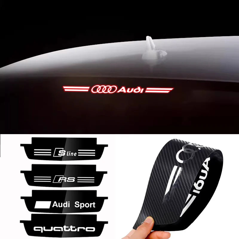 Car High Mounted Stop Lamp Stickers &ndash; Custom Fit For Audi S Line Brake Lights