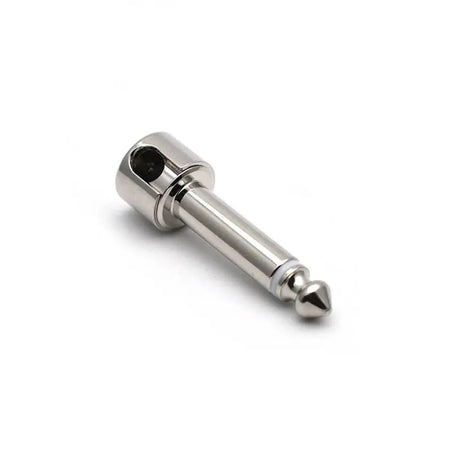 Miwayer 12 PCS DIY Solderless 6.35 Mono Plug &ndash; No Soldering Chrome 12 PCS